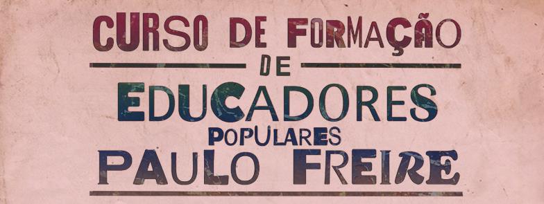 Cartaz de divulgação da Formação de Educadores Populares Paulo Freire.
