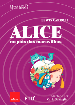 Capa do livro Alice no país das maravilhas, de Lewis Carroll