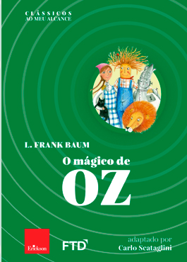 Capa do livro O mágico de Oz, de L. Frank Baum