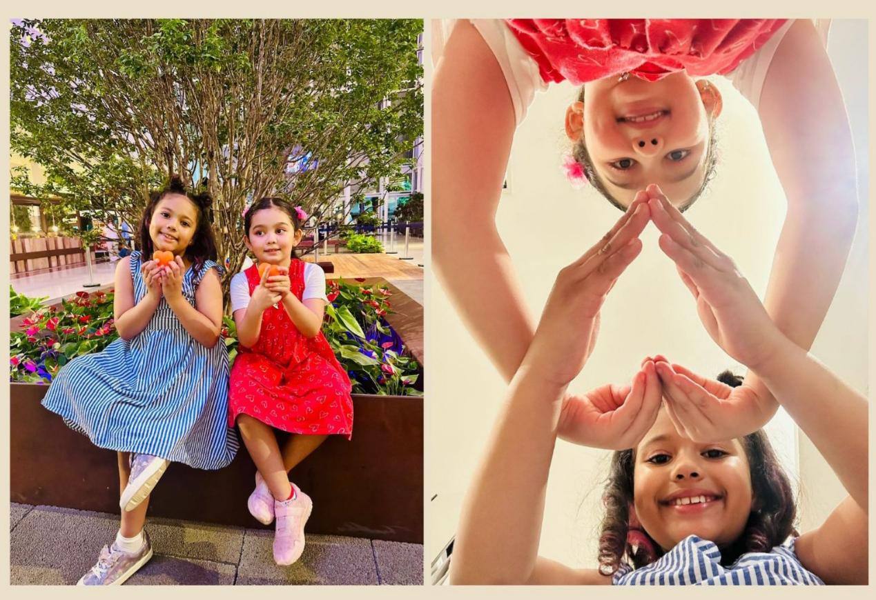 Imagem mostra uma colagem com duas fotos de Helena e Ester. 